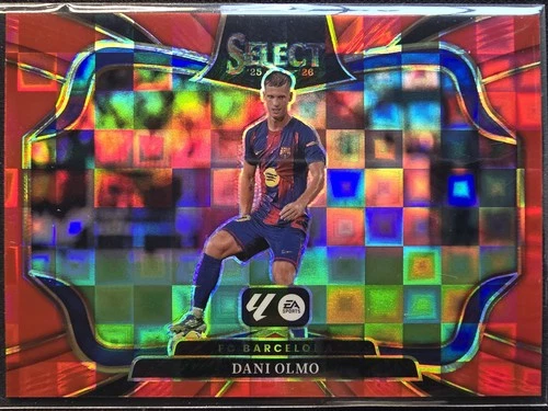 2025-26 Panini Select La Liga #248 Dani Olmo Red Pandora