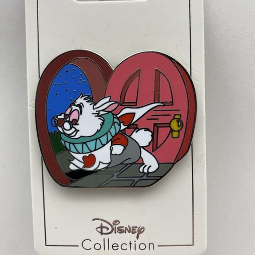 Prendedor Disney Alicia en el País de las Maravillas Conejo Blanco Correr Casa Puerta Parques Comercio - Imagen 2 de 4