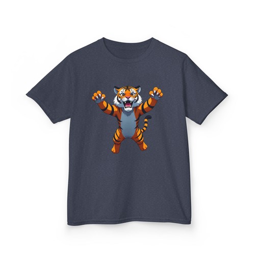 Kids Heavy Cotton™ Tee, Fun Tiger T-Shirt for Boys - Picture 24 of 25