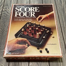 SCORE FOUR board game LAKESIDE vintage STRATEGY GAME 1975 Read