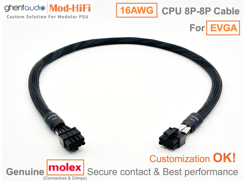⚡️16AWG CPU 8P Cable for EVGA B5 Series 850W 750W 650W 550W -📏70cm/27inch - 第 1/8 張圖片