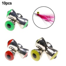 10pcs Fly Bait Eyes Fly Tying Materials Dumbbell Shape 3.2mm 4.0mm 4.8mm Fishing