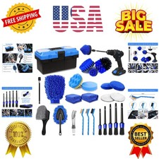 27Pcs Car Detailing Kit, Car Cleaning Kit, Car Detailing Brush Set, Drill Bru...