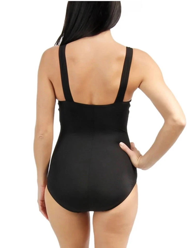 Traje de baño Speedo para mujer Traje de baño de una pieza Fruncido Tanque Entrenamiento de resistencia Talla 12 Foto 2 de 4