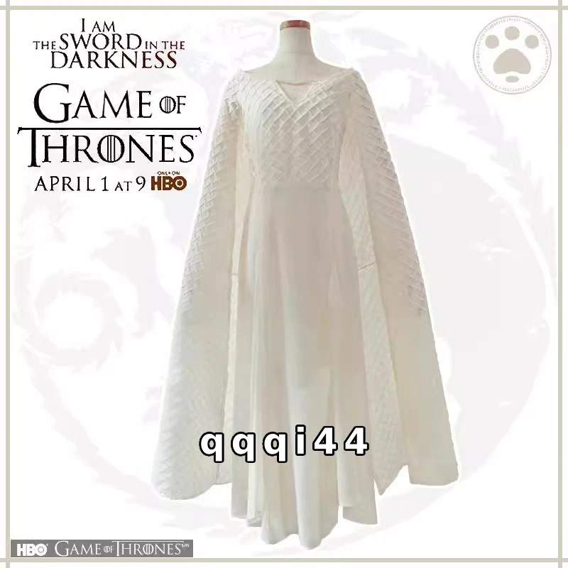Juego de Tronos Dragón Madres Cosplay Vestido Traje Gasa Disfraz Regalo Halloween Foto 2 de 4