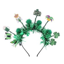 Woeoe Led St Patricks Day Headband Green Beer 9.8 4.3 inches,