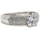 1CT Heat Treated Moissanite 925 Solid Genuine Sterling Silver Ring Sz 7 — photo 2