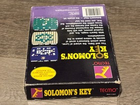 Solomon's Key Nintendo Nes Complete CIB Authentic