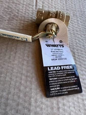 10 Pack Of Watts 1/2” LFFBV-4 Brass Ball Valve Full Port-Thread