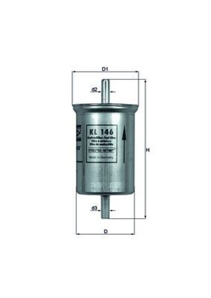Mahle Kraftstofffilter KL 146 Leitungsfilter FüR Twingo BA0 Renault Trajet DA0 1-image