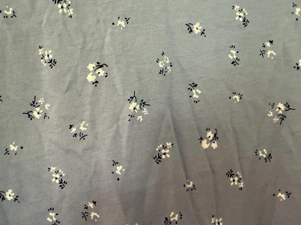 Camiseta Gap Body XL Azul Floral Manga Larga Tejida para Dormir Ropa de Salón Prendas para Dormir Foto 4 de 4