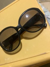 Coach HC8037B Angeline Oversized Round Black Gray Gradient Women's Sunglasses