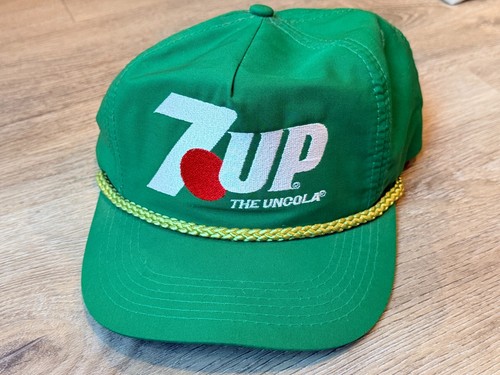 Vintage 7Up The Uncola Snapback Hat Promo Marketing Cap Designer Award Headwear