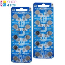 20 RENATA 357 SR44W BATTERIES SILVER 1.55V WATCH BATTERY 303 EXP 2026 10BL NEW