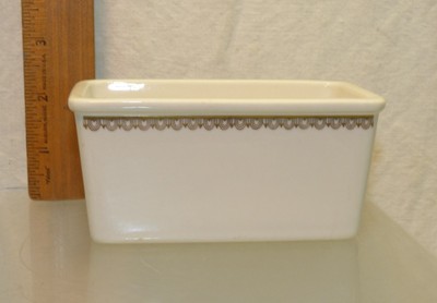 Vintage Small HLC USA Homer Laughlin Sugar Packet Holder Dish Restaurant Ware