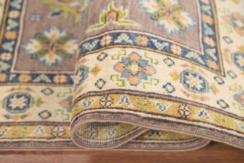 Braun Kasak Oriental Akzent Teppich 3x4 Handgeknüpft Wolle Geometrisch Akzentteppich - Bild 10 von 18