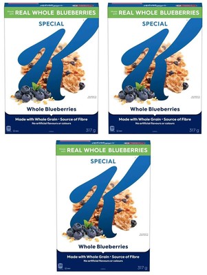 Kellogg's Special K Blueberry Cereal, 317g (3 Pack)