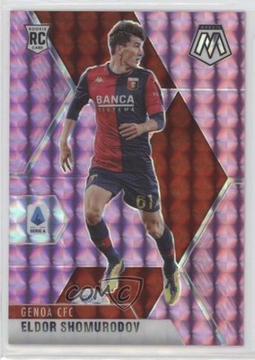 2020-21 Panini Mosaic Serie A Purple Mosaic Prizm /49 Eldor Shomurodov #50 1o2