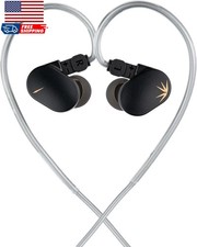 High Performance Dynamic Driver IEMs In-Ear Earphones Detachable Cable Metal She