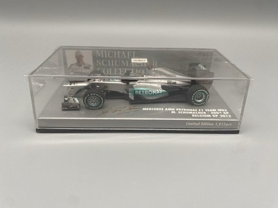 Minichamps F1 1:43 Mercedes W03 Michael Schumacher 300th GP Belgium GP 2012 Lim.