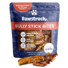 Pawstruck Natural 1  4" Bully Stick Bites for Small Dogs and Puppies  8211