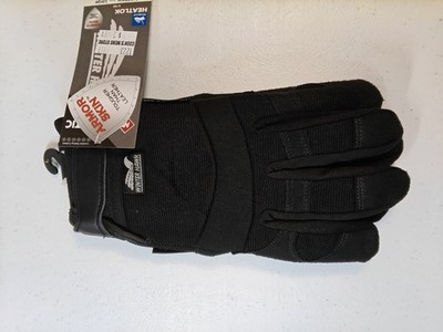 MAJESTIC HEAT FLEECE WINTER HAWK, WORK GLOVES WITH ARMOR SKIN 2137BKF LARGE