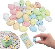 36Pk Mini Speckled Easter Eggs 2.5cm, Foam Eggs for Easter Basket Filler