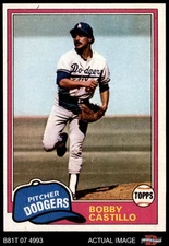 1981 Topps #146 Bobby Castillo Dodgers 7 - NM