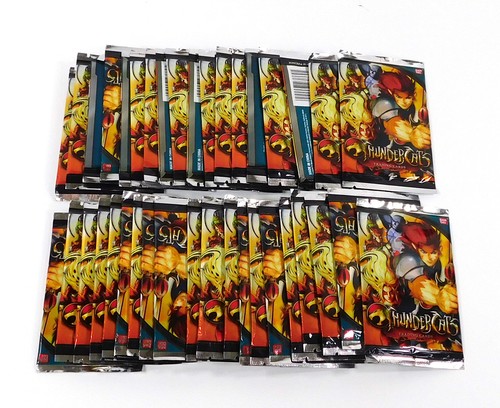 Lot of (38) Bandai ThunderCats Series 1 Trading Card Packs (8 Cards Each) Sealed