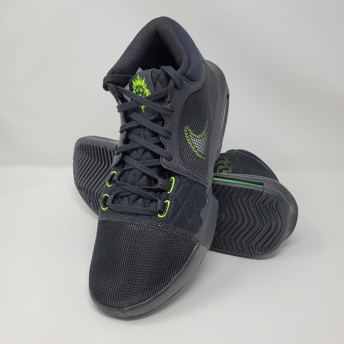 Nike LeBron Witness 8 Black Volt Basketball Sneaker FB2239 