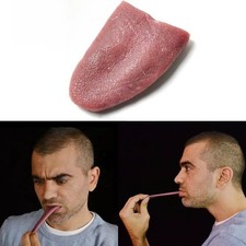 1pc Horror Funny Tricks Whole Person False Simulation Rubber Tongue Prank Maker