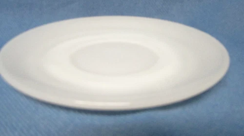 Vintage  Fire King Ware Anchor Hocking Milk Glass White 6" Saucer Single