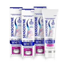 Clinical White Toothpaste Clinically Proven Whitening for Sensitive Teeth, St...