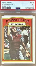 1972 Topps - In Action Johnny Bench - HOF - PSA 3 (VG) - Price Cut!