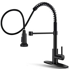 Black Kitchen Faucet with Pull Down Sprayer 1 Black Pull Out Kitchen Faucet