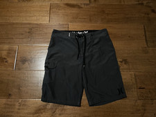 Hurley Board Shorts Swim Trunks Suit Wear Surf Charcoal Gray Design - Men's 32