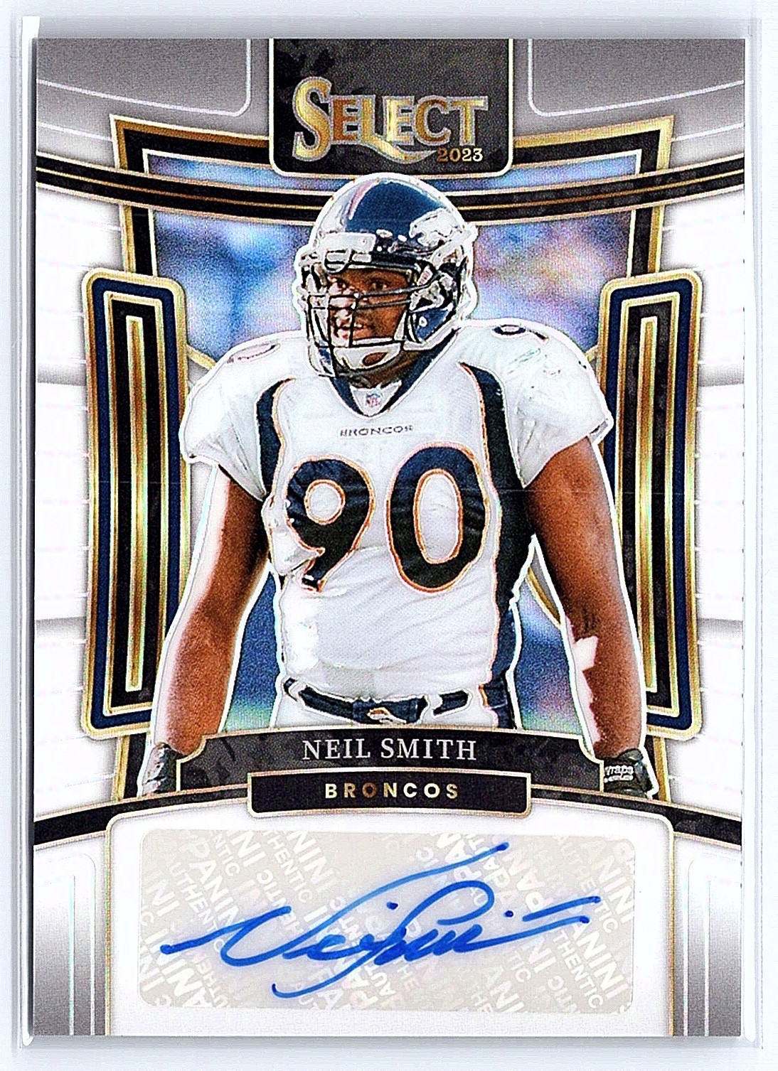 2023 Panini Select #SIG-NSM Neil Smith Signatures White Prizm /35 Auto