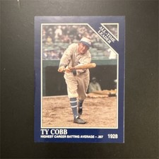 The Sporting News 1992 Conlon Ty Cobb #10 All-Time Leader Detroit Tigers Baseba…