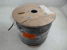 1000' 23awg Cat6 Outdoor Direct Burial Cable UTP Copper Black Communication Wire