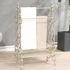 Standing Towel Rack for Bathroom, 3 Tier Metal Towels Rack Freestanding with ...