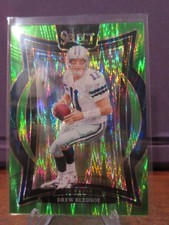 2024 Select Football Drew Bledsoe Neon Green Shock #d 515/599 Dallas Cowboys