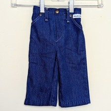 Vintage HealthTex 70s Wide Leg Logo Cute Baby Denim Jeans - 6 Months