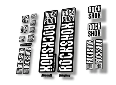 Rock Shox 2018 Aufkleber Set für 30 32 RS1 Mountainbike Radfahren Sticker weiß - Bild 1 von 2