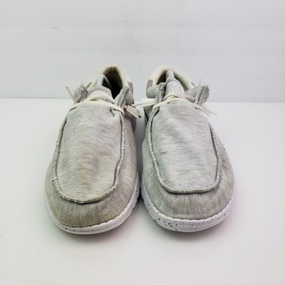 Hey Dude Wally Stitch Mens Size 13 Optic White Slip On 