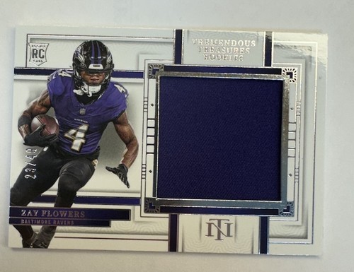 2023 Panini National Treasures Rookie Jumbo Zay Flowers #RJB-ZFS /49(MEM, RC) SP