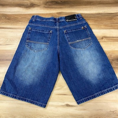 Southpole Mens Baggy Denim Shorts Y2K Streetwear Skater Jorts Size