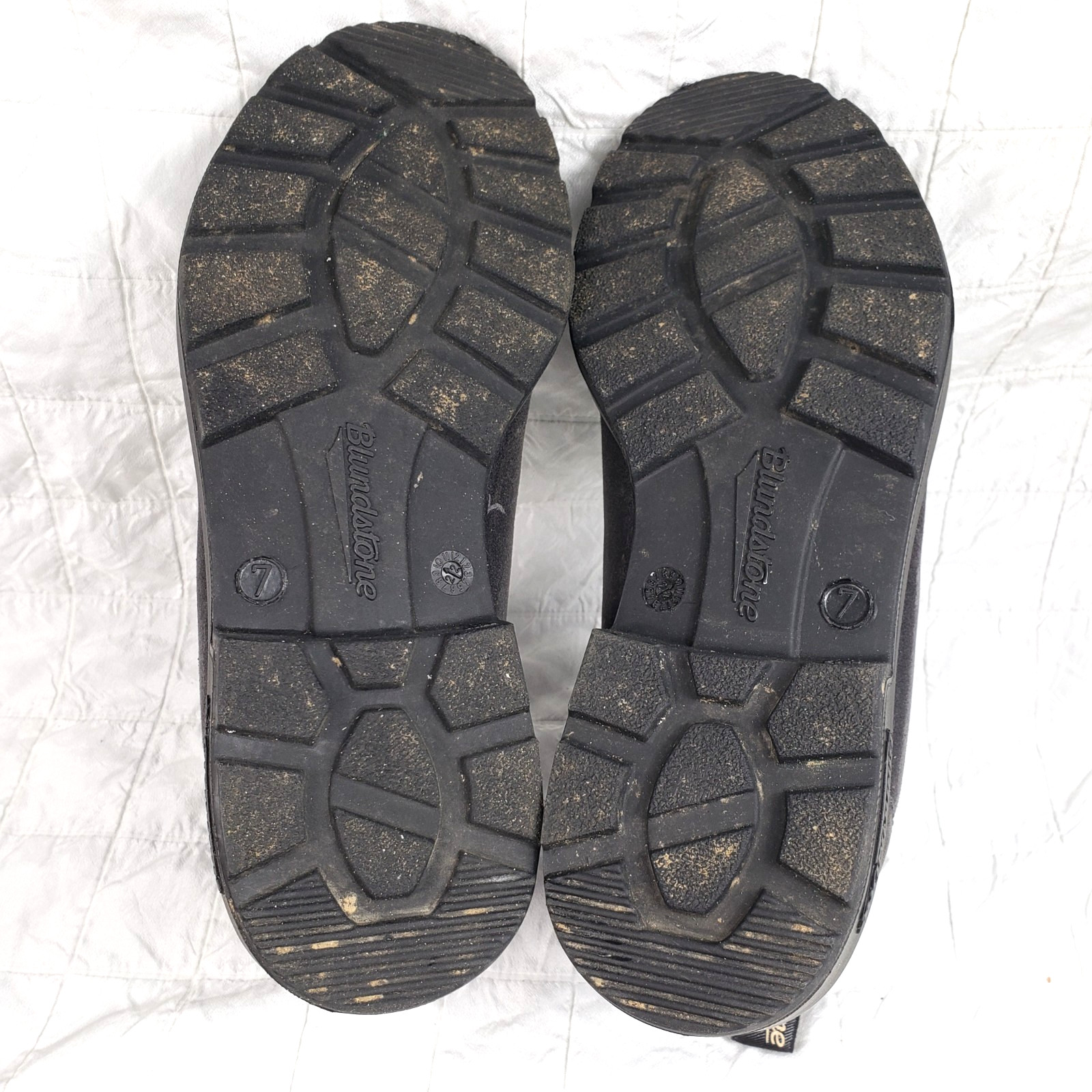 Blundstone 2209 Chelsea Boots Steel Grey Suede Denim Stretch (UK7)  Mens Size 8