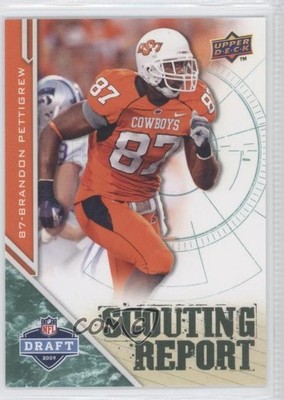 2009 Upper Deck Draft Edition Retail Dark Green Brandon Pettigrew Rookie RC 0j0