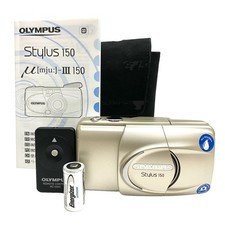 Olympus Stylus  mju III 150 Point  Shoot 35mm Film Camera Bundle TESTED Clean 
