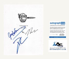 ANA DE ARMAS DANIEL CRAIG AUTOGRAPH SIGNED KNIVES OUT SCRIPT SCREENPLAY ACOA